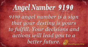 Angel Number 9190