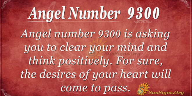 Angel number 9300