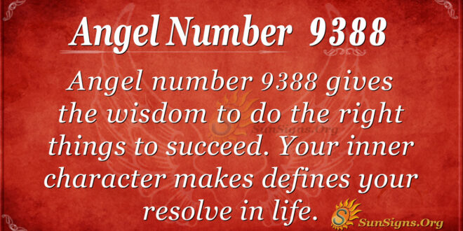 Angel number 9388