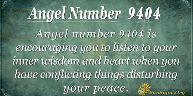 Angel number 9404