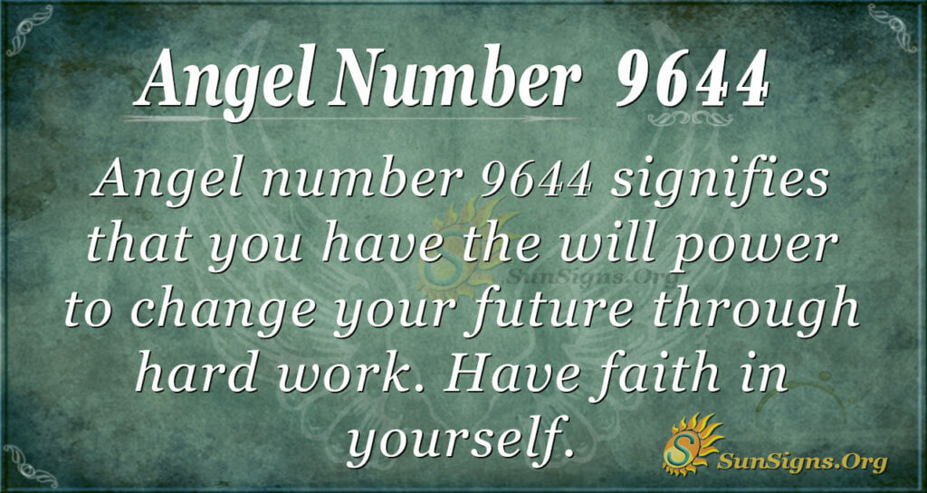 Angel number 9644