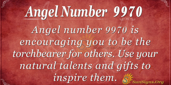 Angel number 9970