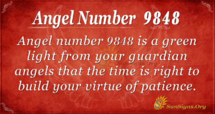 Angel number 9848