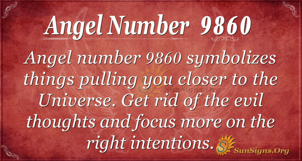 Angel number 9860