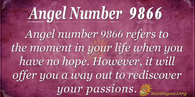 Angel number 9866