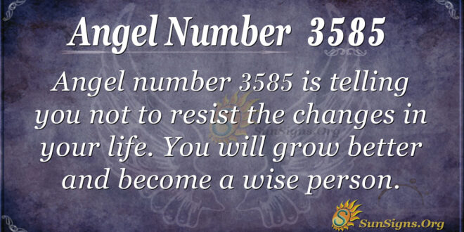 Angel number 3585