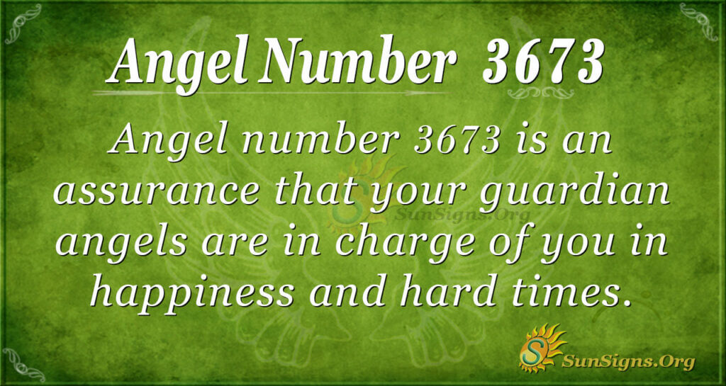 Angel Number 3673