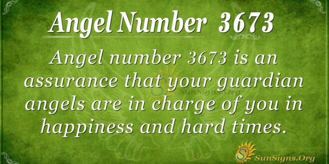 Angel Number 3673