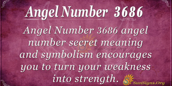 Angel Number 3686