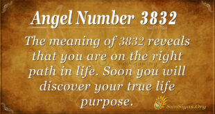 3832 angel number