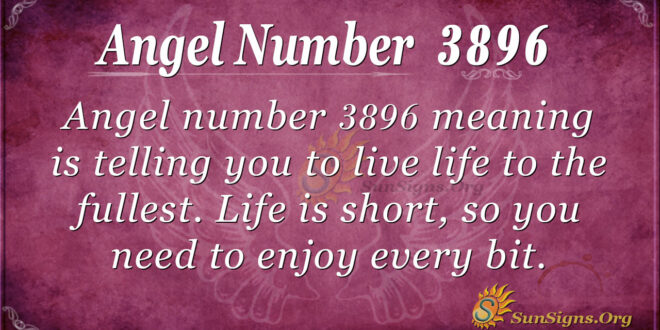 Angel number 3896