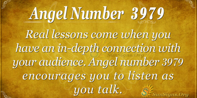 Angel number 3979