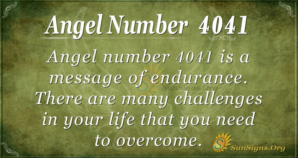Angel number 4041