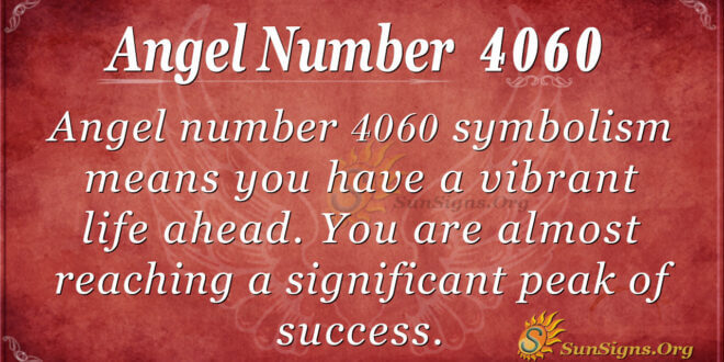 Angel number 4060
