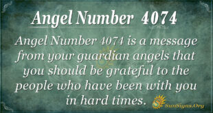Angel Number 4074