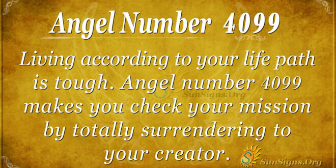 Angel number 4099