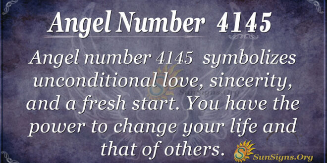 Angel number 4145