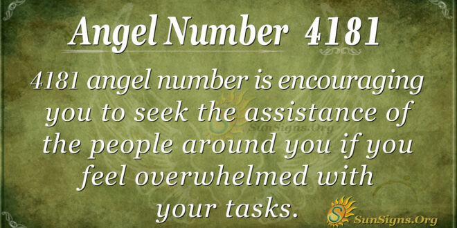 Angel number 4181
