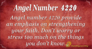 Angel number 4220
