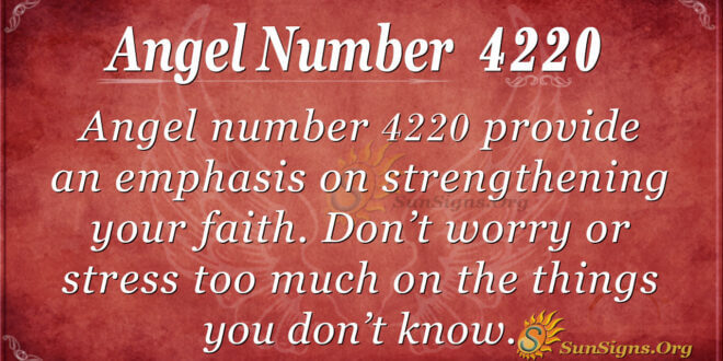 Angel number 4220