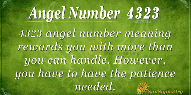 Angel number 4323