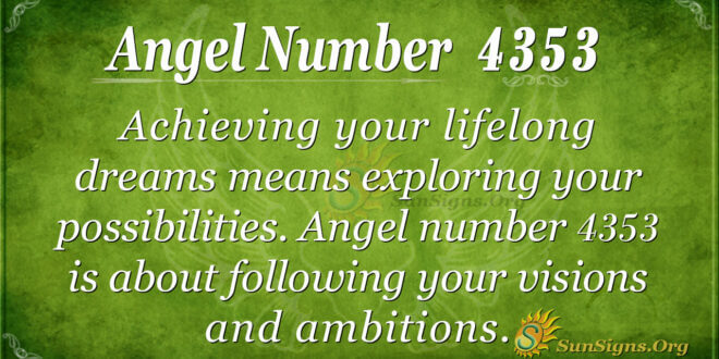 Angel number 4353