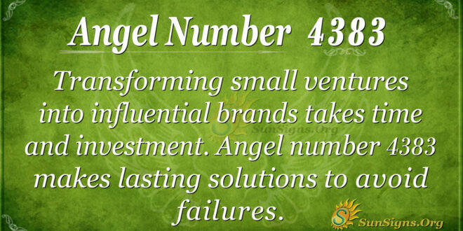 Angel number 4383