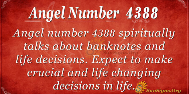 Angel number 4388