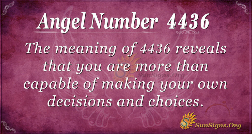 Angel number 4436
