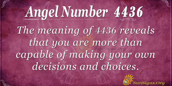 Angel number 4436