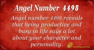 Angel number 4498