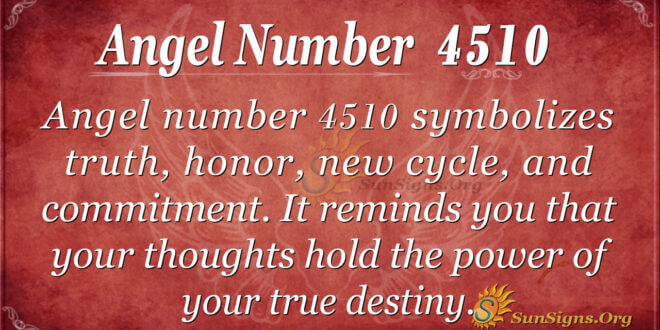 Angel Number 4510