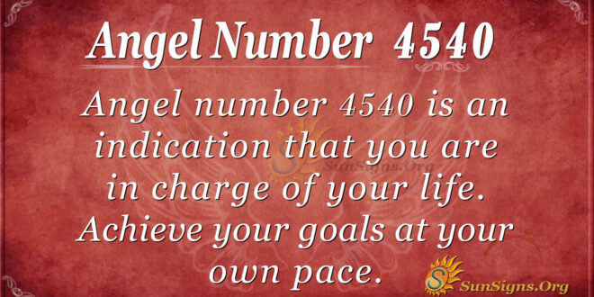 Angel number 4540