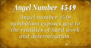 Angel Number 4549