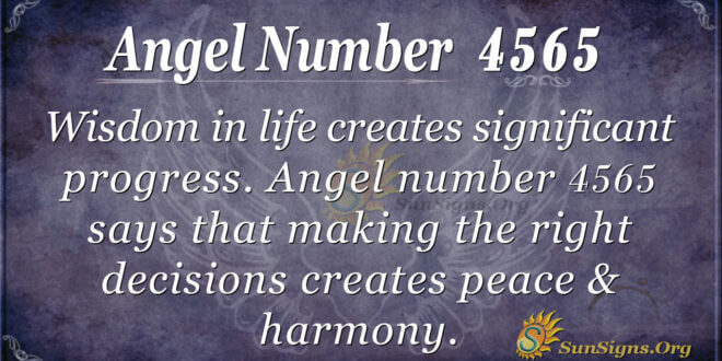 Angel number 4565