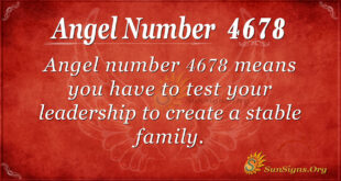 Angel number 4678