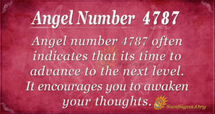 Angel number 4787