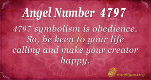 Angel number 4797