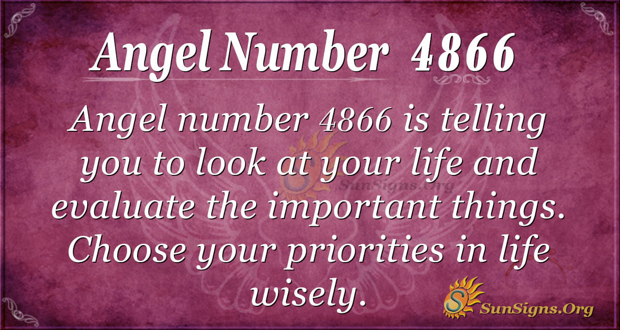 Angel Number 4866 Meaning - Making Amends In Life - SunSigns.Org
