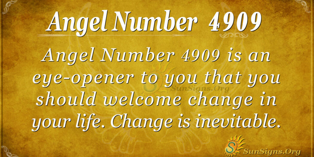 Angel Number 4909 Meaning: Guidance Towards Change - SunSigns.Org