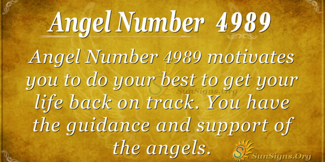 Angel number 4989
