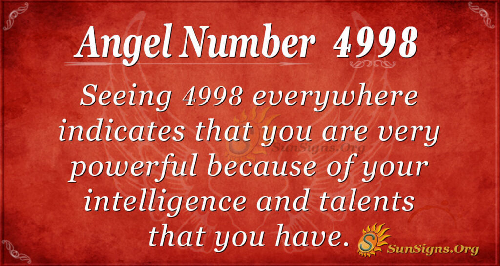 Angel Number 4998 Meaning Tolerance And Love SunSigns Org
