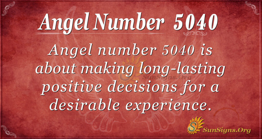 Angel number 5040