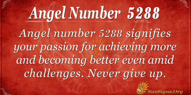 Angel number 5288