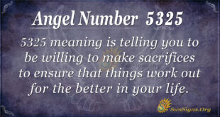 Angel Number 5325