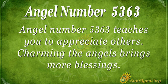 Angel number 5363