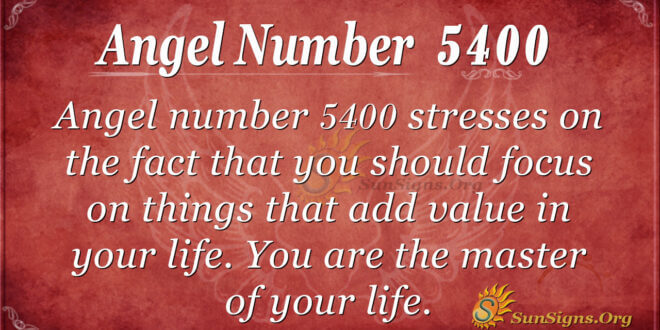 5400 angel number