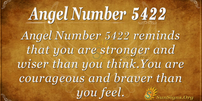 Angel number 5422