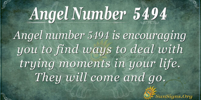 Angel number 5494