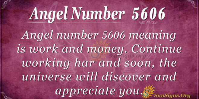 Angel number 5606